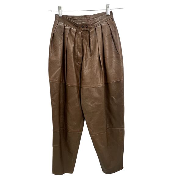 Cameresi Vintage Brown Leather Pants